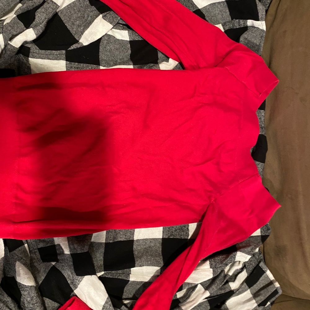 red shirt/ dress